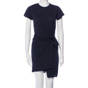 Rag and Bone Crew Neck Mini Dress | Navy | XS